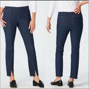 J. jill Denim Jeans Authentic Fit Front Ankle Slit sz. 12
